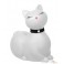 CHAT VIBRANT BLANC